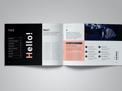 Free Business Brochure agency annual brochure business business brochure business design business template catalog clean company corporate culture graphic design minimal normal plan profile report simple template