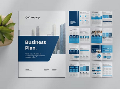 Free Business Plan Template agency branding business business plan company corporate design graphic indesign infographic layout marketing pitch pitchdeck plan presentation slides startup template templates