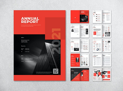 Annual Report a4 agency annual annual report brochure business catalog company corporate editorial design indesign letter lookbook magazine proposal report report design simple template templates