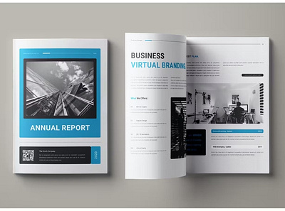 Annual Report Proposal 3d a4 annual annual report brand identity branding catalog catalogue clean company corporate layout magazine minimal portfolio professional proposal report simple us letter