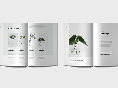 Minimal Catalog brochure brochure design catalog catalog design catalogue clean corporate fashion furniture graphic design indesign layout lookbook magazine magazine template minimal portfolio product product design template