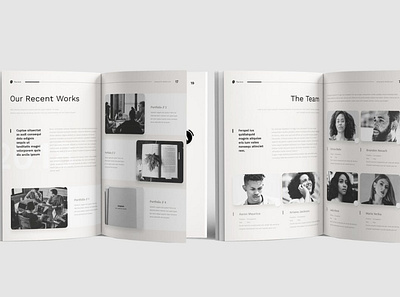 Free Company Profile agency branding brochure company company profile corporate editorial graphic design identity indesign layout letter logo marketing minimal modern motion graphics profile report ui