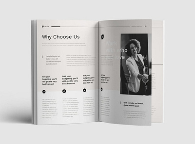 Free Company Profile agency branding brochure company company profile corporate editorial graphic design identity indesign layout letter logo marketing minimal modern motion graphics profile report ui