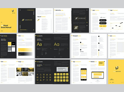 Free Brand Manual a4 agency brand brand manual branding business clean colors company corporate guide guideline identity invoice letter manual minimal print proposal simple