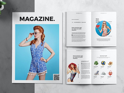 Free Summer Clean Magazine Template