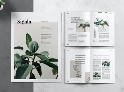 Minimal Magazine Template a4 branding brochure brochure template catalog catalogue clean fashion garden graphic design indesign letter lookbook magazine minimal minimalist modern multipurpose portfolio print