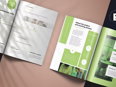 Free Green Project Proposal a4 agency brand identity brochure business business design company corporate green identity indesign inforgraphic layout letter pitch deck print print template project proposal proposal template