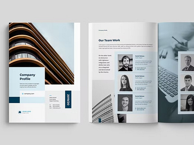 Free Corporate Brochure abstract annual annual report brochure brochure template cmyk company company profile corporate design graphic design infographic layered portrait print profile report template trend trendy