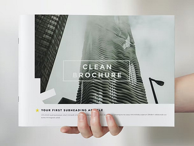 Free Clean Brochure / Catalog Template