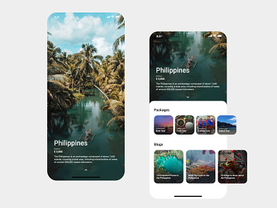 Travel App - UI/UX Design adobexd app ios minimalui mobileapp productdesign ui ux
