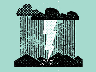 Thunderstruck illustration lightning storm texture thunder vector