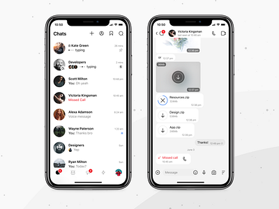 Telegram / Chats app design ios macos messenger mobile app design redesign telegram ui uidesign ux uxdesign