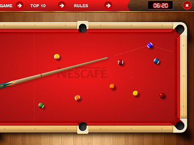 Pool game game pool ui wood