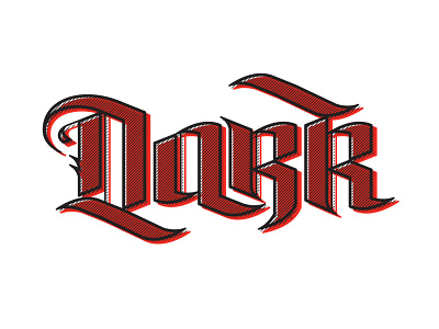 Dark Typemark blackletter branding lettering lettermark logo logotype type typedesign typography vector