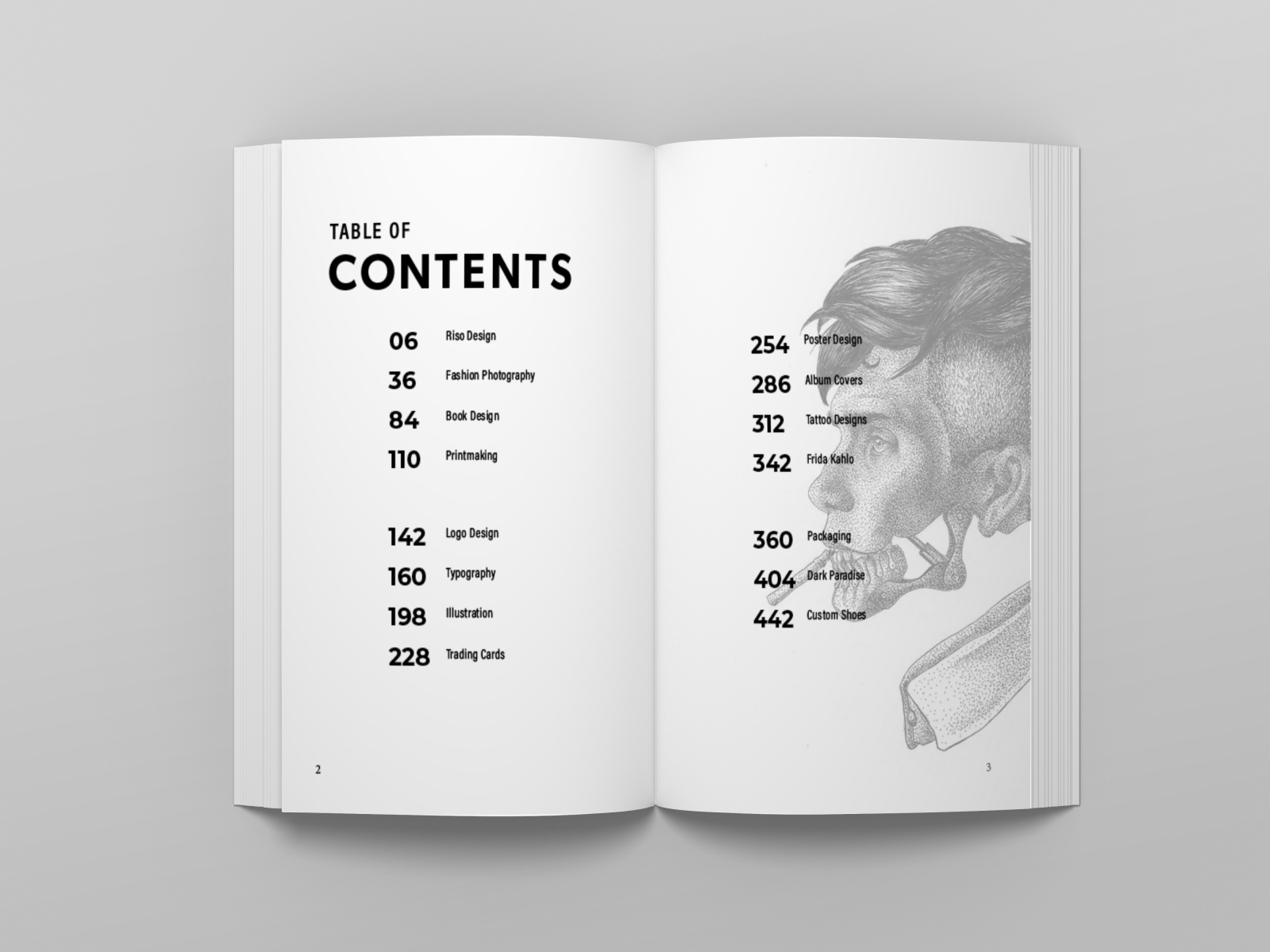 500 Page Book Contents Page By Leah Roper On Dribbble