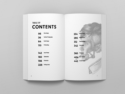 500 Page Book: Contents Page book design design icon illustration minimal typography