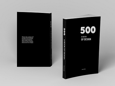 500 Page Book: Cover Page book design design icon illustration minimal typography