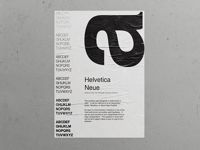 Type Specimen design minimal typography