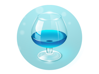 Curacao curacao glass icon liquid sweet web