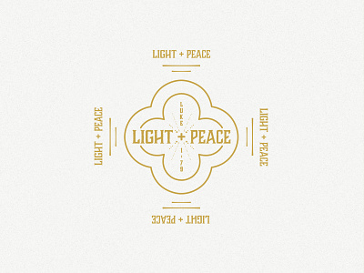 LIGHT + PEACE advent branding christian christmas