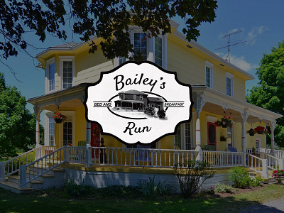 Bailey's Run Bed & Breakfast branding design logo marketing materials minimal responsive ui ux website design website development