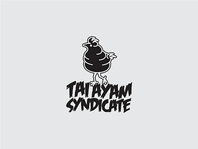 Syndicate of Tai Ayam artist chicken design illustration logo muralist pennymaker rooster studio