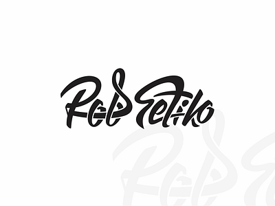 Rob Setiko design lettering logo logofont logotype musician penmak singer studio