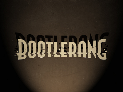 Bootlerang logo mobile game prohibition retro vintage