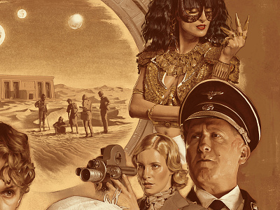 Stargate Origins illustration poster poster art retro vintage