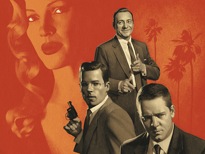 L.A. Confidential illustration movie noir poster poster design vintage