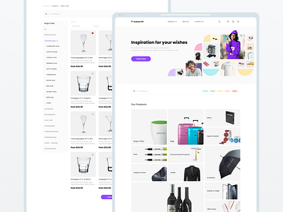 eCommerce website design e commerce ecommerce flat minimal minimalistic ui web