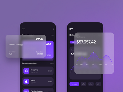 Mobile bank app concept app app design bank design figma finance inspiration interface minimal product ui ux