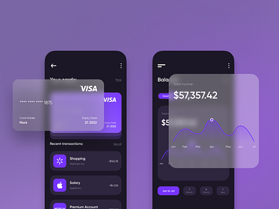 Mobile bank app concept