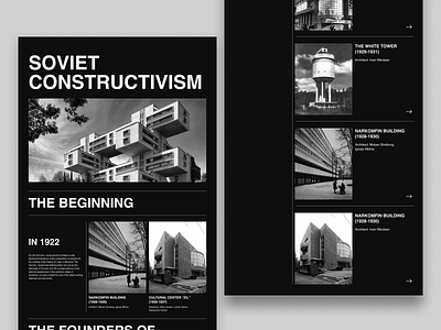 Soviet constructivism landing page ar architecture figma helvetica inspiration landing page swiss design ui ussr web web design