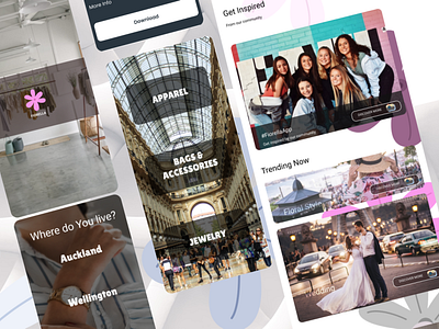 Fiorella --- Wearing Expensive Made Easy! app branding design ui ux