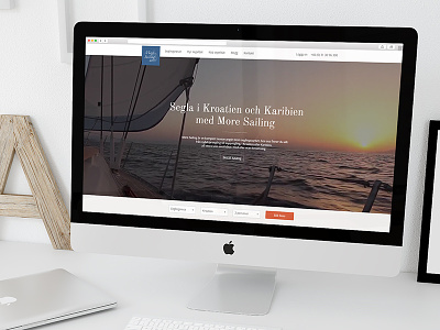 A peek at More Sailing website redesign design flat more sailing ui ux web