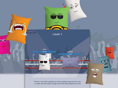 Pillow Fight | Facebook application application competition design development dormeo facebook game interaction ui ux web website