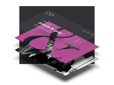 purple & grey | Website sneak peek agency colorful colors design studio typography ui ux web website