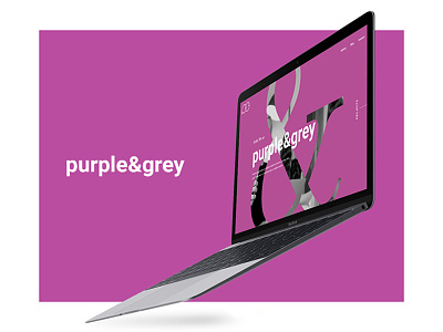purple&grey | Website agency clean design digital flat minimal modern purple ui ux web website
