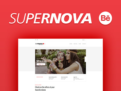 SUPERNOVA Shopping center | Case study case design launch layout study ui ux website