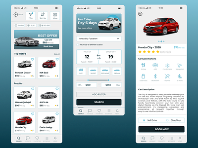 Mobile Ui Car Rental