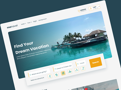 MeTravel Vacation Web Ui