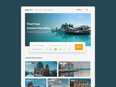 MeTravel Vacation Web Ui 2