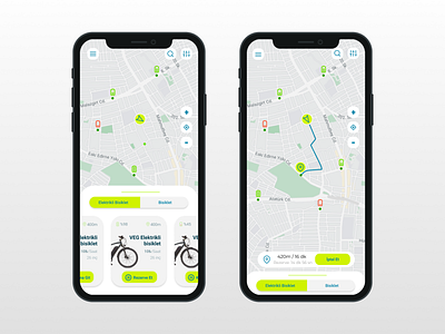 E-Bike App Main Screen UI - Part 2 app design graphic design ui ux
