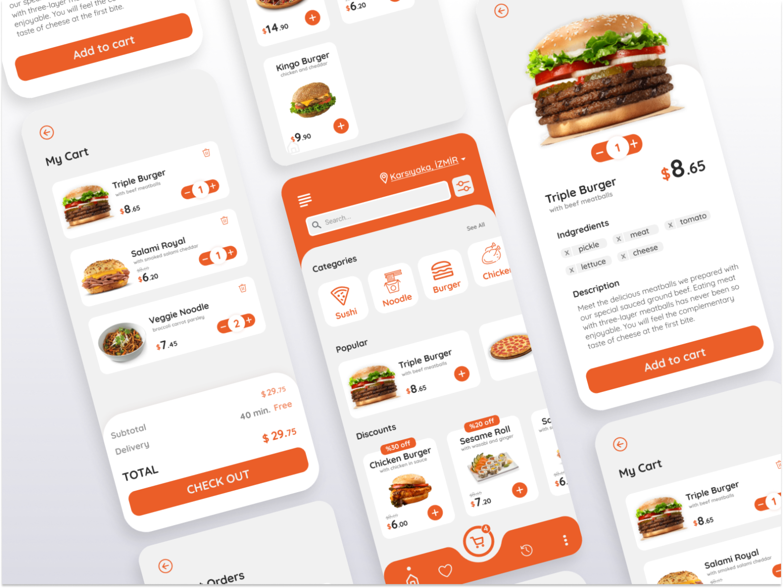 Food Deliver Mobile App Design by Ozan Karaçanta on Dribbble