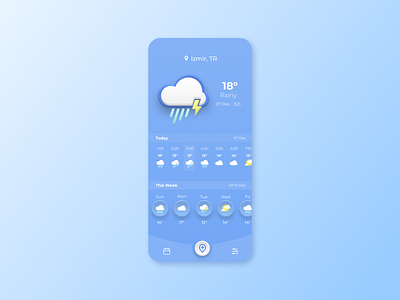 Weather App app design forecast morph ui ux weather