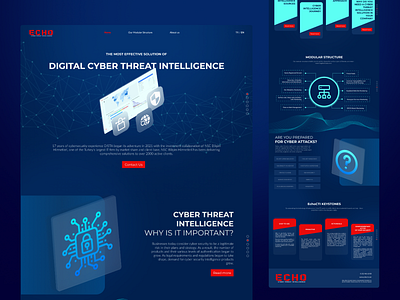 Cyber Security Website UI branding cybersecurity design graphic design landingpage ui ux