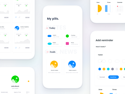 Medication & Pill Reminder app concept