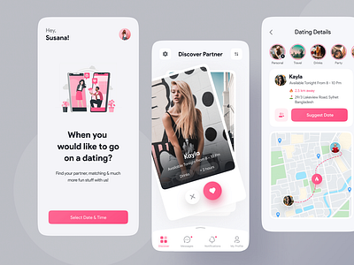 Live Dating App UI UX Design