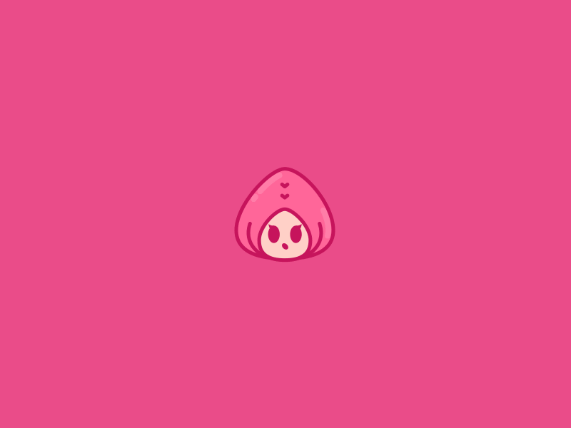 GIRL animation debut dribbble gif hello icon illustration pink